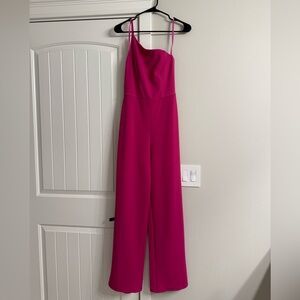 Pink Asymmetrical Jumpsuit Size S